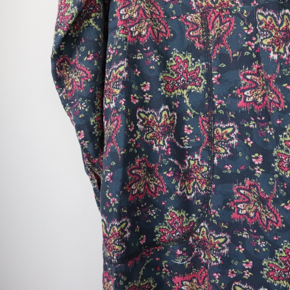 Anthropologie Fireside Flannel Sleep Jumpsuit Pajamas PJs Floral Small - Picture 6 of 8
